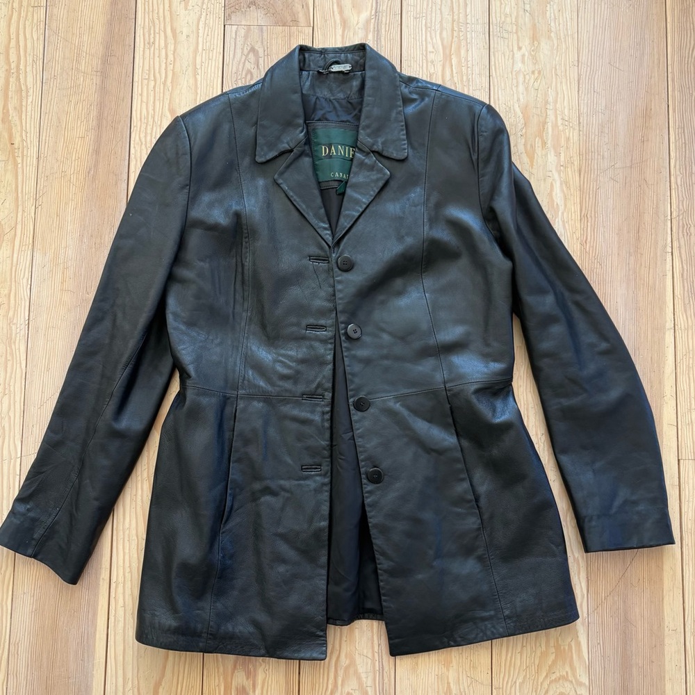 Danier Black Leather Jacket